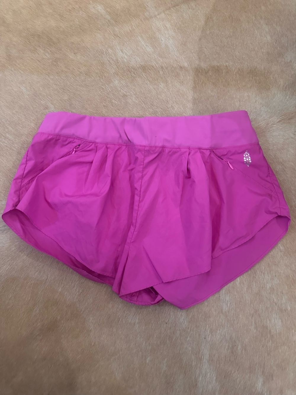 Free People Movement Bright Pink Athletic Shorts Size Medium